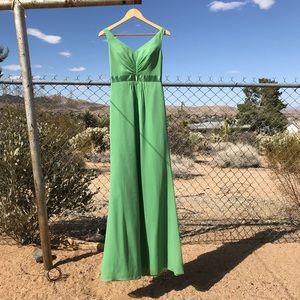 David’s Bridal Green Bridesmaid Dress Sz 0
